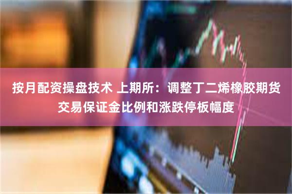 按月配资操盘技术 上期所：调整丁二烯橡胶期货交易保证金比例和涨跌停板幅度