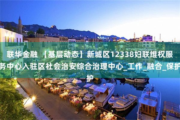 联华金融 【基层动态】新城区12338妇联维权服务中心入驻区社会治安综合治理中心_工作_融合_保护