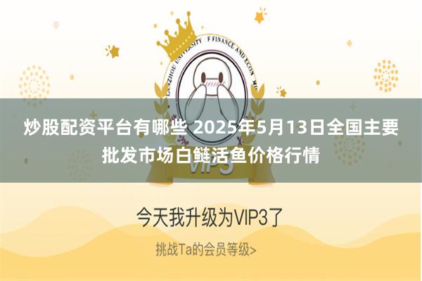 炒股配资平台有哪些 2025年5月13日全国主要批发市场白鲢活鱼价格行情