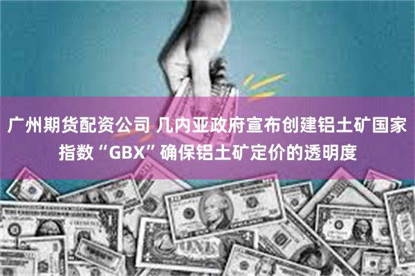 广州期货配资公司 几内亚政府宣布创建铝土矿国家指数“GBX”确保铝土矿定价的透明度