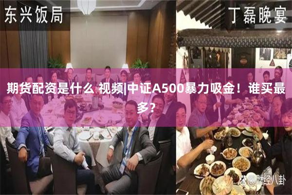 期货配资是什么 视频|中证A500暴力吸金！谁买最多？